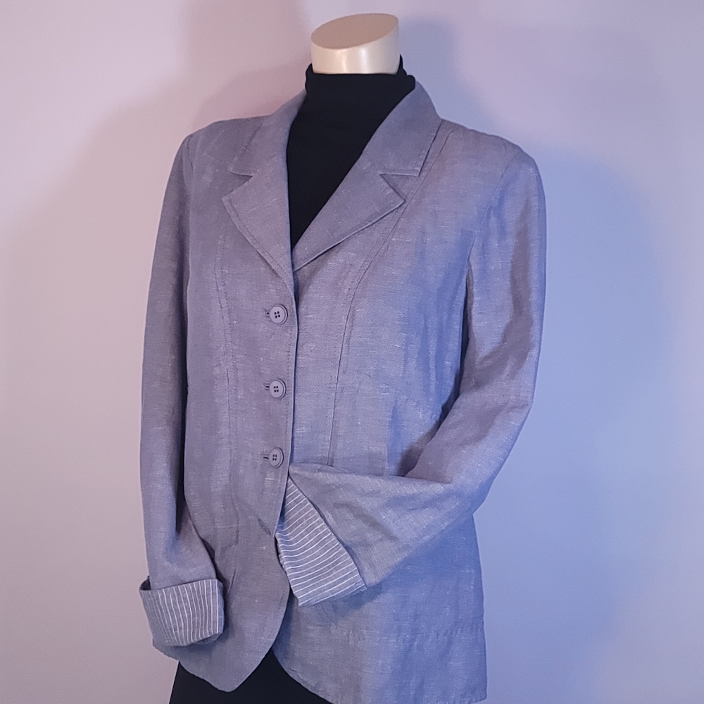COPY - Pendelton Linen DressCasual Jacket LTBlueWash SZLG